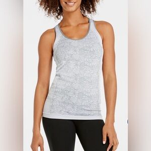 Fabletics Oula Seamless Tank in Stone/White Jacquard Size XS/S